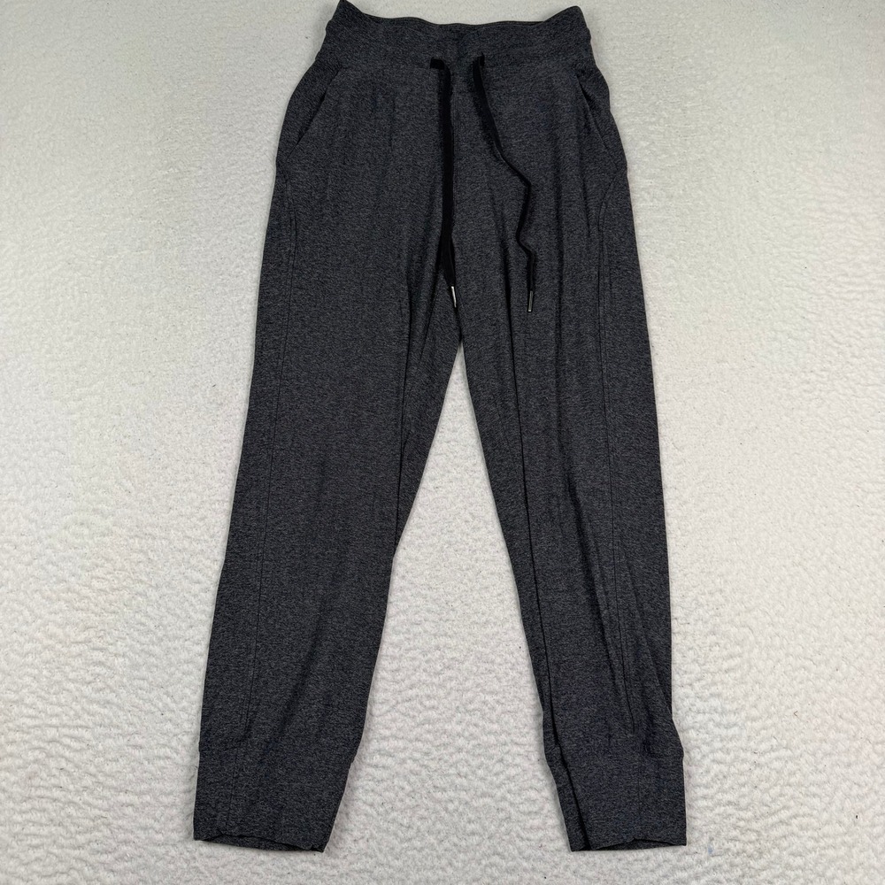 Lululemon Align Joggers Women 2 Dark Heathered Gray High Rise Stretch Yoga Pants